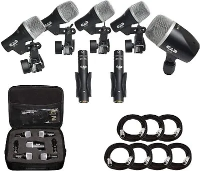  Paquete De Microfonos Para Instrumentos De Bateria Stage7 Premium De 7 Pieza... • $274.90