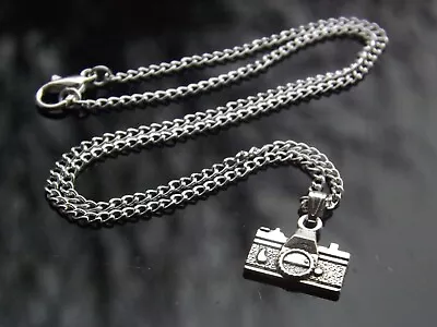 Retro Camera Pendant Necklace With Silver Plated Chain By Hudegate • £3.25