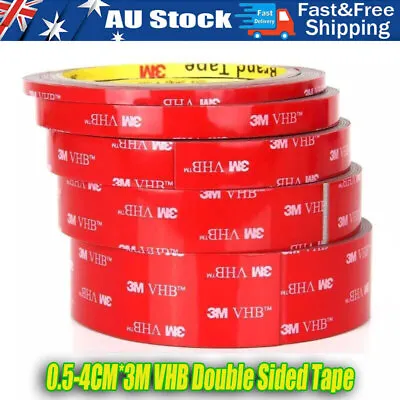 1/6x 3M VHB Double Sided Tape Heavy Duty Mounting Tape For Car Home And Office • $9.99