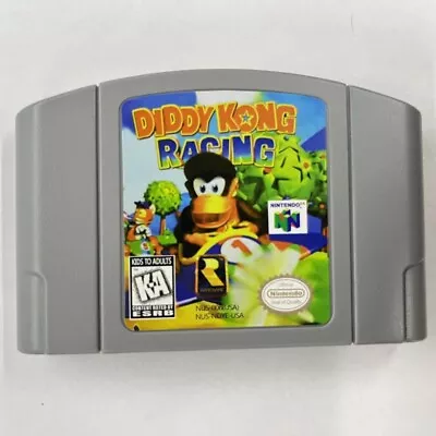 Diddy Kong Racing Video Game Cartridge Console Card For Nintendo N64 Game Jj • $9.90