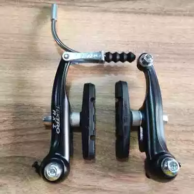 Brake Caliper Aluminum Alloy Side Pull Clamp Arm Length 80mm With Brake Shoes • $19.54
