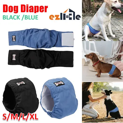 $10.49 • Buy Male Dog Puppy Nappy Diapers Belly Wrap Band Sanitary Pants Washable Underpants