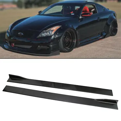 Carbon Style 78.7  2m Side Skirts Splitter Lip For Infiniti G37 G35 Coupe Sedan • $99.05