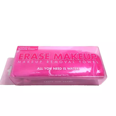 Makeup Remover Eraser Cloth Pink Reusable Facial Towel Just Add Water • $9.95