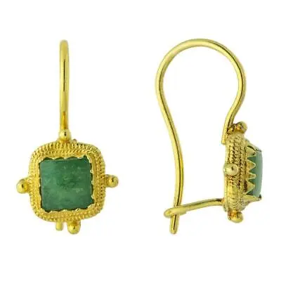 Thessaly Aventurine Earrings: Museum Of Jewelry • $84.95