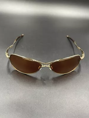 Oakley Crosshair 1.0 Polished Gold W/ VR28 Gold Iridium Lenses • $380