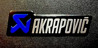 Akrapovic Aluminum 3D Exhaust Sticker 🔥Heat Resistant🔥 Size: 3.75”X 1”inch’s • $10.99