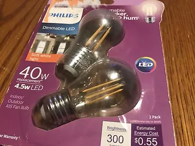 Philips Dimmable LED Soft White Light 40w Replacement 4.5 9290018436 • $10