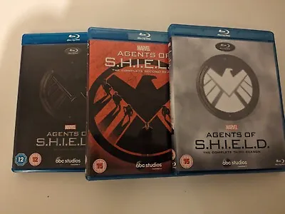 AGENTS OF SHIELD COMPLETE SERIES 1-3 BLU RAY Season 1 2 3 New Sealed UK • £15