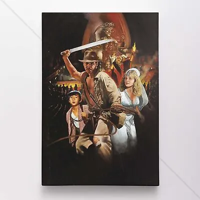 $54.95 • Buy Indiana Jones And The Temple Of Doom Poster Canvas Movie Print #415