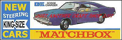 Matchbox King Size K-22 Dodge Charger Poster Leaflet Advert Shop Sign From 1969 • £4.49