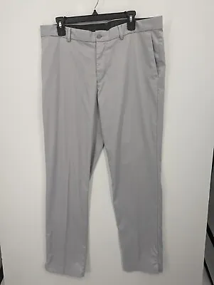 Nike Golf Men's Standard Dri Fit Flex Core Light Gray Chino Golf Pants 36 X 34 • $16.99