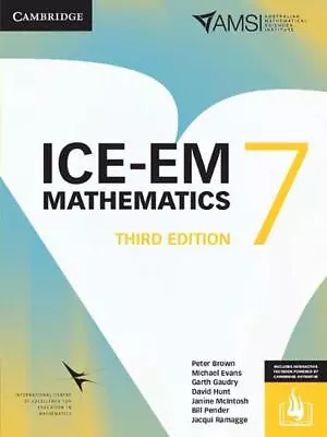 ICE-EM Mathematics Year 7 By Peter Brown (English) Paperback Book • $85.83