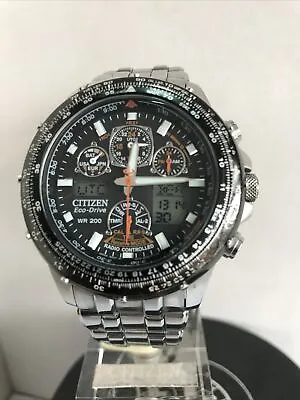 Citizen Men’s Eco-Drive Skyhawk A-T S.Steel Pilot Bracelet Watch JY0020-64E • £319.99