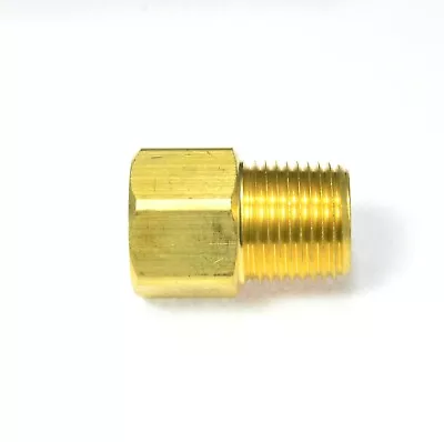 Female 1/2 Sae 45 Flare To 1/2 Male Npt Pipe Adapter Fitting Propane Natural Gas • $10.84