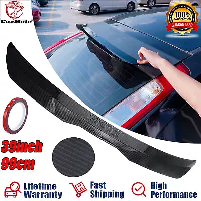 Universal 39  Rear Trunk Spoiler Racing Tail Wing For Hatchback Carbon Fiber US • $39.99