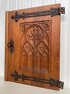 A Stunning Thick Gothic Revival Door Panel In Oak (2) • $350