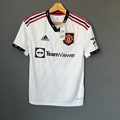 Manchester United 2022-23 Away Size L 13-14Y Boys Adidas Soccer Football Shirt • $20.76