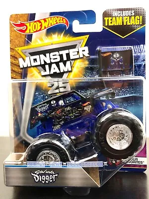 HOT WHEELS Monster Jam SON-UVA DIGGER Tour Favorites 9/10 NEW 1:64 Team Flag • $11.99