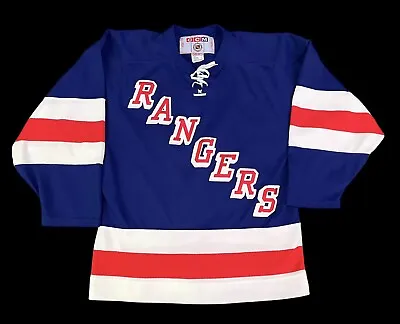 100% Authentic Vintage New York Rangers Jersey CCM Sewn Jersey Size Small Men • $65.99