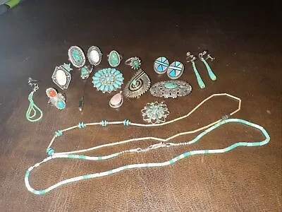 Vintage Native American Turquoise Jewelry Lot • $107.50
