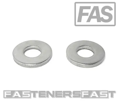 (50) 3/8 Stainless Steel Extra Thick Flat Washer (7/8 OD - .100 Thick) 18-8 • $15.22