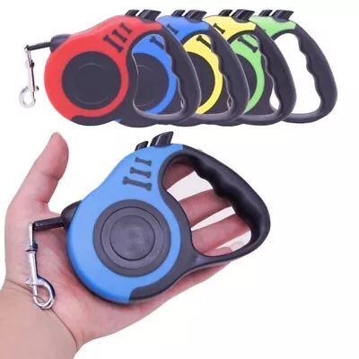 £4.99 • Buy Flexible Dog Leash Retractable Nylon Lead Extending Puppy Walking Running Leads