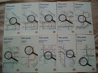 London Underground Tube Guides Tube Maps List 6 • £11