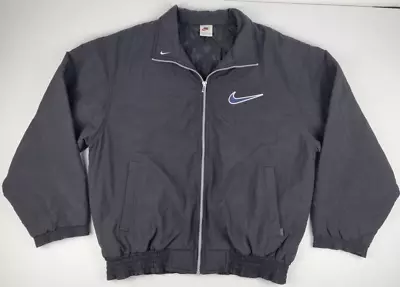 Nike 90s Vintage Black Windbreaker Jacket Size Medium • $70