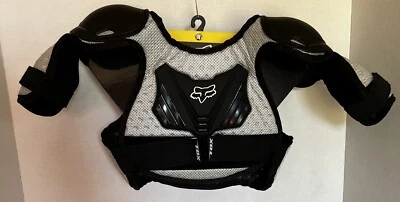$25 • Buy Fox Racing PeeWee Titan Roost Deflector-Brand New W/Tags-Blk/Silver-M/L(age 6-9)