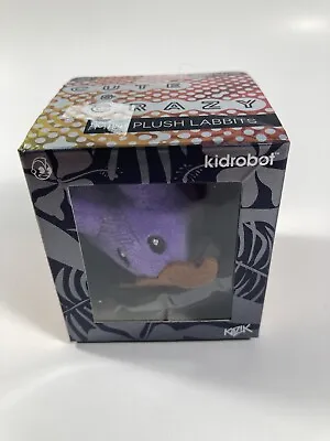 Kidrobot Frank Kozik Cute & Crazy Happy Labbit Mini Plush - Purple W/ Mustache • $9.99