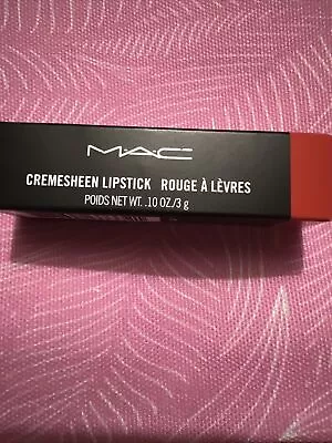£14.99 • Buy Mac Lipstick Cremesheen Shade Dozen Carnation FULL SIZE Coral Red Colour BNIB