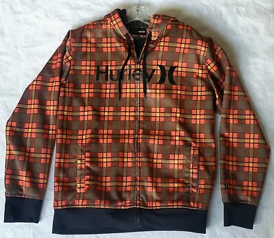 Hurley Mens Hoodie Jacket Size M Pre Owned Plaid • $16.88