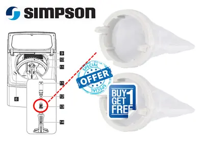 $16.80 • Buy Simpson Washing Machine Lint Filter Bag EZISET 0564257398 0081203001 Genuine 2pc