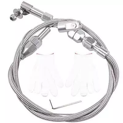 24  Hi-tech Universal Throttle Cable Braided Stainless Steel Throttle Cable Kit • $33.89