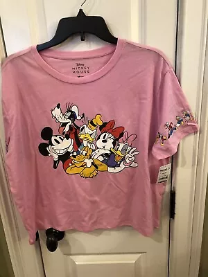 New With Tags Juniors Size 19 XXL Disney Mickey Mouse Crop Top Sku WR • $7.50