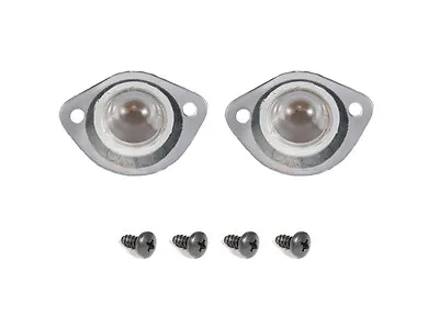 1979-1993 Ford Mustang Rear License Plate Light Lens Covers With Screws • $18.50