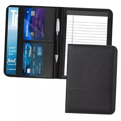 A5 Padfolio Business Portfolio FolderJunior Size Document Folder Black • £20.34