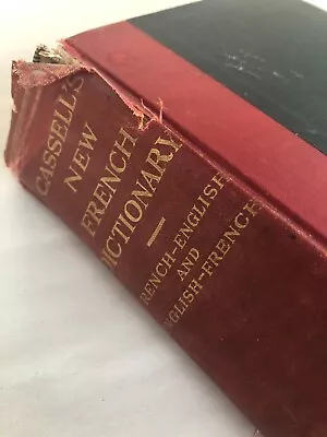 Vintage 1903 Cassell's New French Dictionary French-English English-French • $12.99