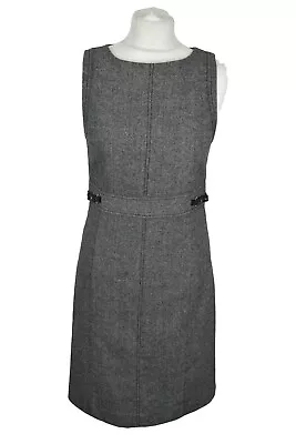 £35.96 • Buy GANT Grey Dress Size Uk 10 Womens Us 6 De 36 Fr 38 Wool Cotton Sleeveless