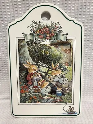 $45 • Buy 1994-Villeroy & Boch-Brian Patterson “Foxwood Tales”-Cheese Board Wall Hanging