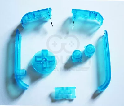 Game Boy Advance GBA Replacement Full Button Kit Clear Light Blue - UK Dispatch • £5.49