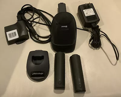 Metrologic MS1633 Focus 2D Bluetooth Barcode Scanner Cradle Receiver 2 Batteries • $59.95