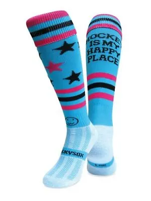 WackySox Hockey Is My Happy Place Knee Length Hockey Socks • £9.95