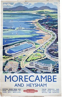 Vintage Railway Art Poster - Morecambe   A4 A3 A2 A1 0532 • £6.99