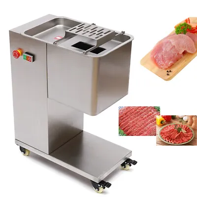 550W Meat Cutting Machine Meat Cutter Slicer With 3mm Blade 500KG/H Output 110V • $561