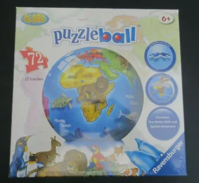 $17.99 • Buy Puzzle Ball Ravensburger 72 Piece World Globe (NEW) Age 6+  
