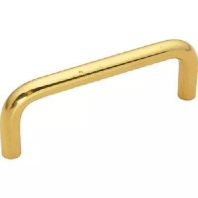 $7.95 • Buy Belwith PW353-3 Solid Brass 3 Inch Center To Center Cabinet Pull - Brass NIP