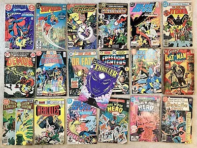 Mixed Lot Of 19 Vintage DC Comics: Superman Blue Devil Crisis Demon Hercules • $0.99