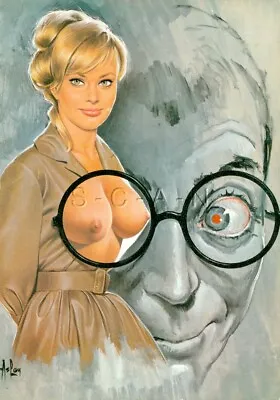 $24.95 • Buy Vintage Nude French Art Color PC- Aslan 1969- Helga- Blond Woman- X-Ray Glasses
